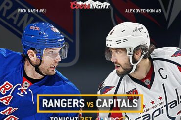 Les capitales portent du rouge,
Les Rangers portent du bleu
Ce soir est une #RivalryNight,
Fait juste pour ...