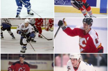 Phil Housley a joué pour 8 équipes de la LNH tout au long de sa carrière: BUF, WPG, STL, CGY, N ...