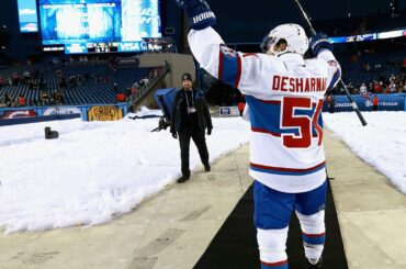 David Desharnais a marqué à 1:14 de la première période, marquant le deuxième plus rapide ...
