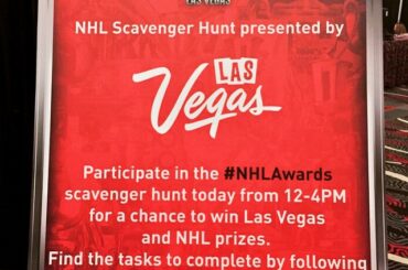 Participerez-vous au #NHLScavengerHunt aujourd'hui? #NHLAwards ...