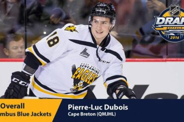 Avec le troisième choix dans le #NHLDraft 2016, les @bluejacketsnhl sélectionnent Pierre-Luc ...