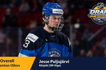 Avec le quatrième choix dans le #NHLDraft 2016, les @edmontonoilers Jesse Puljujärvi ...
