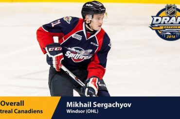 Avec le neuvième choix dans le #NHLDraft 2016, le @canadiensmtl select Mikhail Serg ...