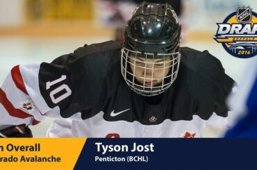 Avec le dixième choix du #NHLDraft 2016, le @coloradoavalanche select Tyson J ...