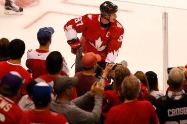 La foule à la maison est prête. # WCH2016 ...