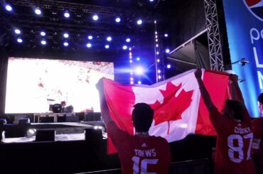 Marquer le but, drapeau de la vague. # WCH2016 ...