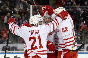 Le premier objectif de l'année du centenaire revient à Anthony Mantha du @detroitredw ...