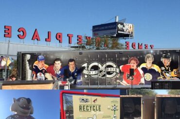 Presque prêt, Arizona.
Le stade # NHL100 Fan Arena vient à Tempe Marketplace cette semaine ...