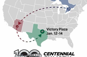 La fan Arena du centenaire de la LNH visite les @DallasStars dans la star du Lone Star State ...