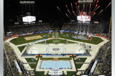 25 janvier 2014: les @anaheimducks et les @laking s'affrontent dans un jeu en plein air ... en S ...