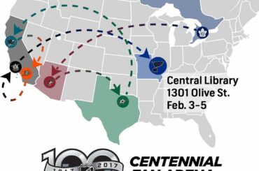 Nous avons pris un camion pour nous rendre à St. Louis pour un arrêt avec les @stlouisblues! # NHL100

Ven...