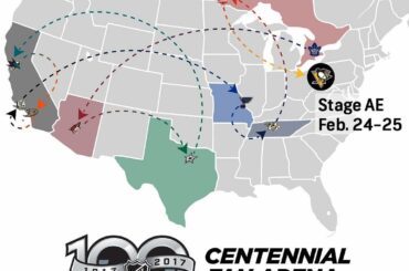 Un camion chargé de 100 ans d'histoire et de jeux de plein air.

# NHL100 rencontre #Stadiu ...