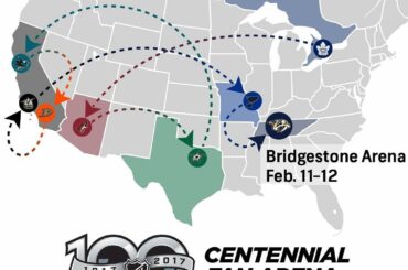 Un week-end à Nashville avec la Fan Arena # NHL100.
Cela ressemble à un p ...