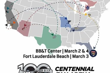 Temps pour s'amuser un peu au soleil!

La Fan Arena du centenaire # NHL100 est prête pour ...