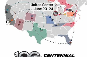 Préparez-vous, Chicago. La Fan Arena # NHL100 se prépare pour un séjour de deux jours pendant ...