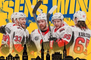Les @senators complètent le retour et balayent la #NHLGlobalSeries! ...