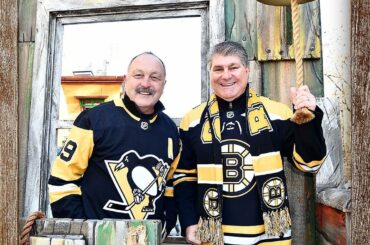 Bryan Trottier et Ray Bourque, légendes du # NHL100, ont participé à la soirée du ...