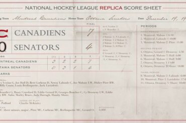 Les Canadiens ont eu la surprise aux Ottawas en 1917, en les battant par 7 buts à 4. # NHL1 ...