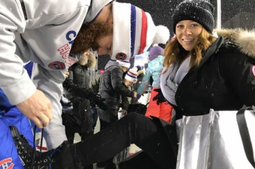 Averses de neige et chevalerie sous les lumières. @Scotiabank # NHL100 Cl avant demain ...