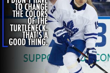 Tomas Plekanec a échangé son chandail @canadiensmtl contre @mapleleafs bleu et blanc ...