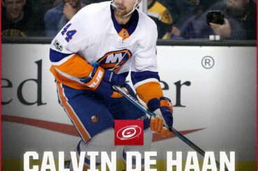 Les @nhlcanes ont fait des vagues sur la ligne bleue en enfermant Calvin de Haan ...