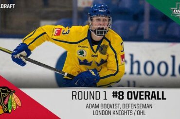 Un autre défenseur se retrouve dans le top 10 alors que les @NHLBlackhawks sélectionnent Adam B ...