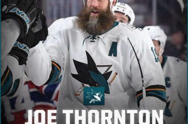Il est de retour! Joe Thornton a retrouvé les @SanJoseSharks pour une autre année. # ...