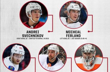 Les @nhlcanes apportent une pléthore de nouveaux talents dans l'espoir de faire avancer les choses dans ...