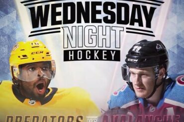 Les adversaires de la division centrale @predsnhl et @coloradoavalanche se disputent ...