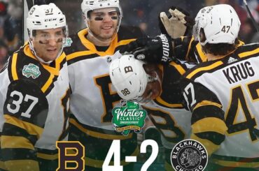 Les @nhlbruins sont victorieux du @Bridgestone NHL 2019 #WinterClassic! ...
