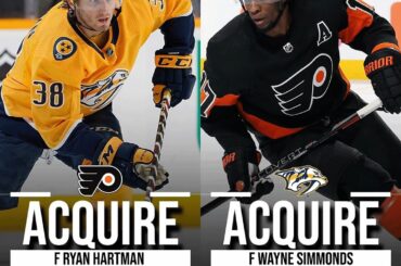 Grand jour pour le @predsnhl: Wayne Simmonds se joint à Mikael Granlund dans leur #NHLTra ...