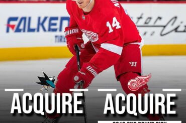 Les choses s'améliorent déjà lorsque les @sanjosesharks acquièrent Gustav Nyquist en ex ...