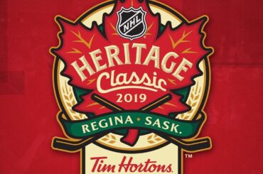 Le logo 2019 @timhortons de la LNH #HeritageClassic est ici, amenant la sp ...