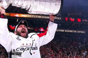 @aleksandrovechkinofficial et @ nikitakucherov86 lors du mercredi soir de hockey. Avoir besoin...