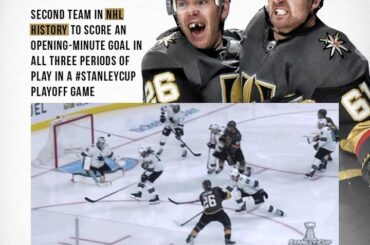 Parlez d'un début rapide pour les @vegasgoldenknights dans le troisième match! #Coupe Stanley...