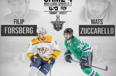 Le quatrième match de ce soir à Dallas, @matszuccarello et les @dallasstars, espère même ...