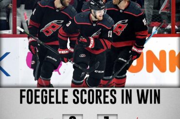 @ foegdaddy96 et les @nhlcanes remportent une autre victoire énorme à domicile, Jaden Schwartz ...