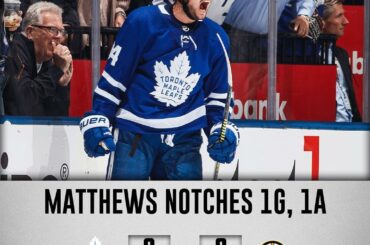 Les @mapleleafs remportent une énorme victoire à domicile, @calemakar_ marque son premier but dans la LNH ...