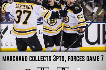 # Game7 nous voilà! Les @nhlbruins et les @sanjosesharks remportent des victoires sur la route ...