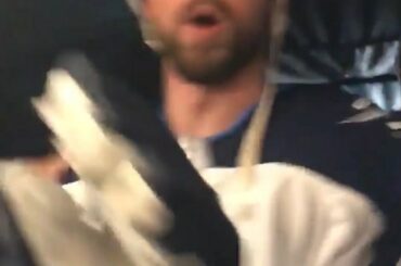 Matt Hendricks et les @nhljets ont été HYPED après la grosse victoire d’hier dans le troisième match! ...