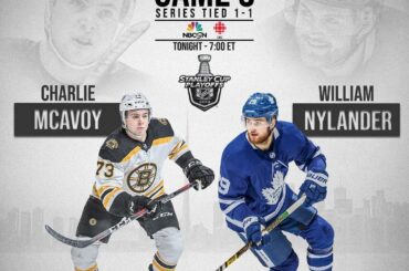 Même entre les @nhlbruins et les @mapleleafs alors que la série se déplace vers Toronto! ...