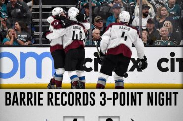 @ tysonbarrie4 mène le @coloradoavalanche à une victoire au jeu 2, tandis que le @nhlca ...