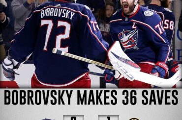 @sergeibobrovsky avec une performance incroyable pour diriger le @bluejacketsnhl, ...
