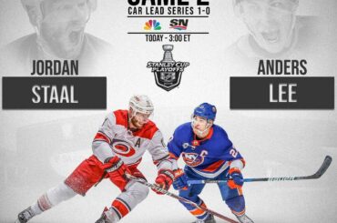 Les @nhlcanes espèrent avoir une avance de 2-0 et les @ny_islanders vont essayer ...