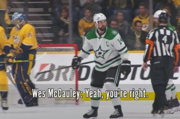 @ jamiebenn14 Garder Wes McCauley en ligne n'a pas de prix. #Coupe Stanley...