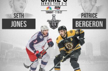 Expédition à Boston avec une série paire! Qui avez-vous dans le jeu 5, @bluejacketsnhl ...