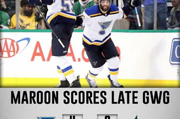 Lors du troisième match, Pat Maroon et les @stlouisblues ont pris une série de 2-1 ...
