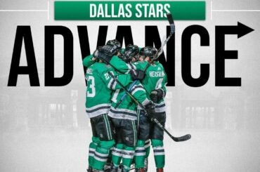 Montez à cheval, les gars.

Les @dallasstars sont au second tour! #Coupe Stanley...
