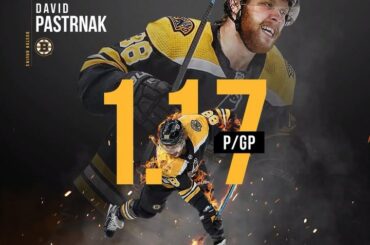 En moyenne, @davidpastrnak est jolie en séries éliminatoires. #Coupe Stanley...