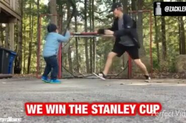 Chaque enfant a imaginé gagner la @StanleyCup. @nhlcanes #StanleyCup #MyPlayof ...